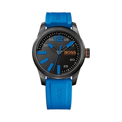 Men's blue quartz strap watch 1513048